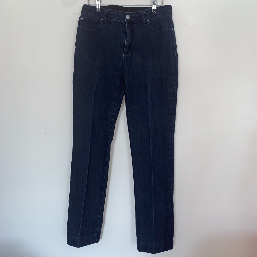 Chico's Fabulously Slimming 0.5 equivalent to size 6 Denim Jeans in Dark-Wash